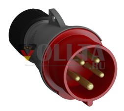 ABB Stotz-Kontakt 2CMA101967R1000 416EP6 16A 3P+N+PE IP44 346-415V 50/60Hz CEE вилка