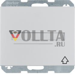 Berker 47527103 Розетка SCHUKO с откидной крышкой и полем для маркировки Alu Berker K.5