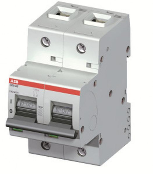 ABB Stotz-Kontakt S802B-D63, высокопроизводительный автоматический выключатель 63A,D,230/400VAC=Icu16kA,2P, 2CCS812001R0631