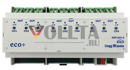 LINGG&JANKE 79235SEC KNX-переключающий актуатор 16 A | 9-канальный, 200 мкФ, безопасный