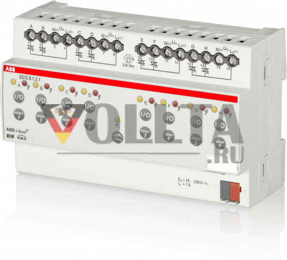ABB Stotz-Kontakt ES/S8.1.2.1 , Электронный переключающий привод, 8-позиционный, 1 A, REG , 2CDG110059R0011