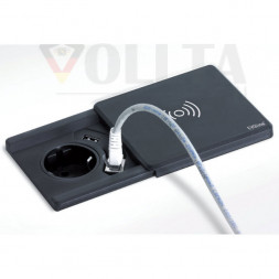 EVOline Square 80 с зарядным устройством Qi / 1x блок питания / 1x зарядное устройство USB / Оптика из нержавеющей стали