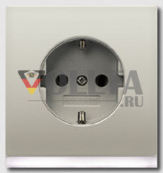 Jung ES2520-OLEDW LS990 SCHUKO-розетка  16А, цвет: благородная сталь
