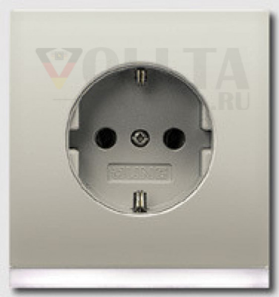 Jung ES2520-OLEDW LS990 SCHUKO-розетка  16А, цвет: благородная сталь