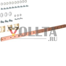 Заземляющая шина Hager UZ020 2 поля 20x5 мм