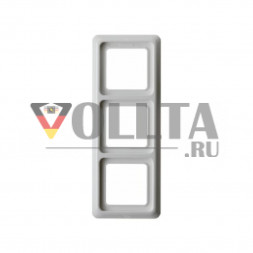 Berker 133009 WG UP рамка,3 группы, цвет:полярная белизна, тон:глянец