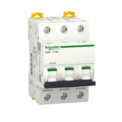 Schneider Electric A9F94310 IC60L 3-полюсный автоматический выключатель C10A