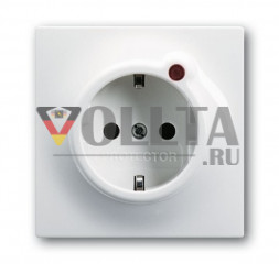 Busch-Jaeger 2310EUGL/VA-74-11 Impuls SCHUKO-розетка 16А, цвет: альпийский белый