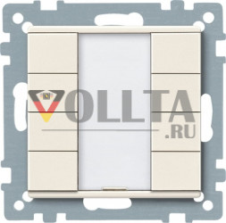 Schneider серия: Merten 627844 System M KNX кнопка, клавиша plus четверная цвет: кремово-белый, тон: матовый
