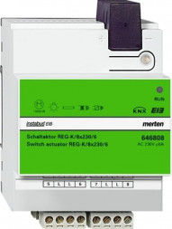 Schneider серия: Merten 646808 KNX переключатель, REG-K 8x230V 6А