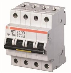 ABB Stotz-Kontakt S203P-B50NA, автоматический выключатель B-Char., 15 кА, 50 А, 3P+NA, 2CDS283103R0505
