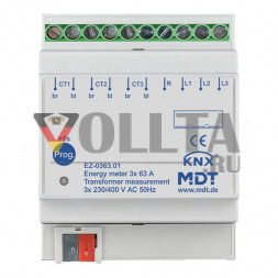 MDT EZ-0363.01 3-канальный 63 А трансформаторный измерительный прибор 4TE REG счетчик электроэнергии