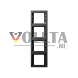 Berker 13437006 K1 рамка четверная  вертикальная, цвет:антрацит, тон: матовый