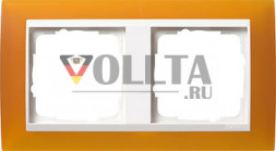 Gira 0212332 Event рамка двойная, цвет: непрозрачный янтарь
