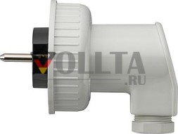 Gira 002031 Вилка SCHUKO WD накладная серая