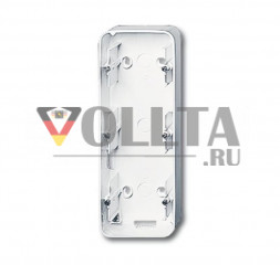 Busch-Jaeger 1703-24G Alpha накладной корпус,3 группы, цвет: алебастр
