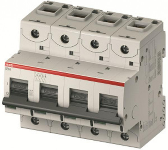 ABB Stotz-Kontakt S804N-D6, высокопроизводительный автоматический выключатель S804N-D6 4P, D-характеристика, 6A, 2CCS894001R0061