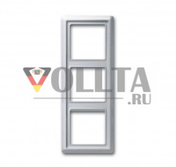 Busch-Jaeger 2103-33 серия:Allwetter44  рамка,3 группы, цвет:алюминевый