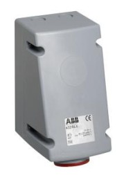 ABB Stotz-Kontakt 432RL6, настенная розетка CEE, 32 A, IP44 6h, 3P+N+E, 346-415 В, 60 Гц, красная, 2CMA168428R1000