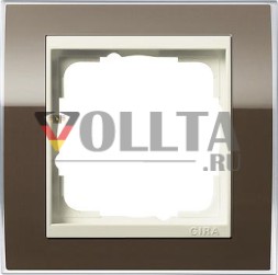 Gira 0211761 Рамка односторонняя для кремово-белого Gira Event Clear Brown