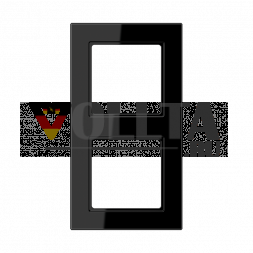 Рамка Jung AC582BFSW 2-сторонняя, вертикальный и горизонтальный монтаж, термопластик, A CREATION, черный