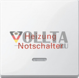 Schneider серия: Merten 435119 System M отопление аварийный выключатель крышка, цвет:полярная белизна, тон:глянец