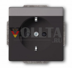 Busch-Jaeger 20EUN-81 Carat SCHUKO-розетка  16А, цвет:антрацит