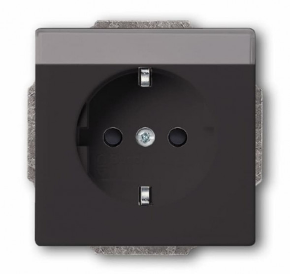Busch-Jaeger 20EUN-81 Carat SCHUKO-розетка  16А, цвет:антрацит