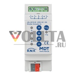 MDT JAL-0210.02 привод жалюзи 2-х ходовой, 2TE, REG, 10A, 230VAC
