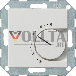 Gira 039627 System55 Регулятор температуры помещения, крышка, цвет:чисто белый, тон: матовый