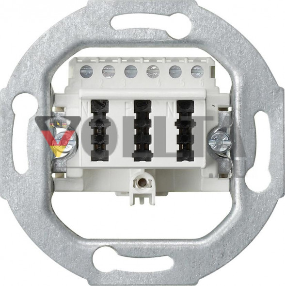 Gira 003302 TAE распределительная коробка TAE 3 x 6 NFN вставка белая