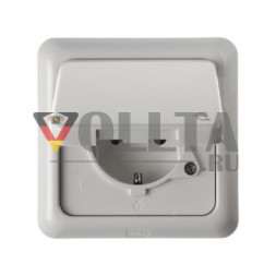 Berker 4718 WG UP SCHUKO-розетка 16А, цвет: кремово-белый, тон:глянец