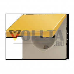 Jung GO2520KL LS990 SCHUKO-розетка 16А, золотого цвета