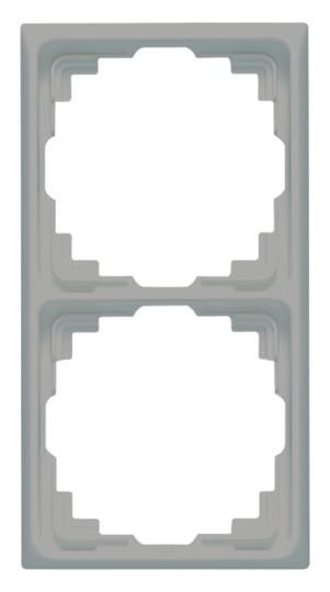 Рамка Jung CD582KGR для монтажа кабельного канала 2-сторонняя, вертикальный и горизонтальный монтаж, термопластик, кабельный канал CD, серый