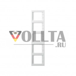 Berker 13537009 K1 рамка пятерная  вертикальная, цвет:полярная белизна, тон:глянец