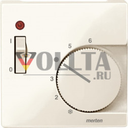 Schneider серия: Merten 534844 System M Регулятор температуры помещения, крышка, цвет: кремово-белый, тон:глянец