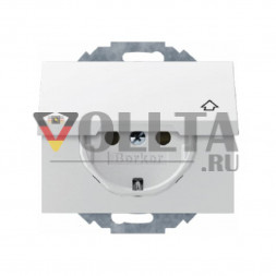 Berker 47477109 K1 SCHUKO-розетка 16А, цвет:полярная белизна, тон:глянец
