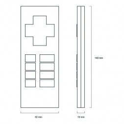 LUNATONE 86459534-W wDALI Remote | Пульт дистанционного управления | белый