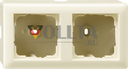 Gira 006201 Standard55 накладной корпус двойная,  цвет: кремово-белый, тон:глянец