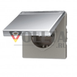 Jung GCR2520NAKL LS990 SCHUKO-розетка 16А, цвет: полированный хром