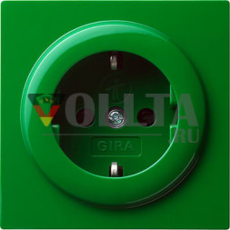 Gira 045345 S-Color SCHUKO-розетка  16А, безопасная для тедей,c Символ цвет: зеленый, тон:глянец