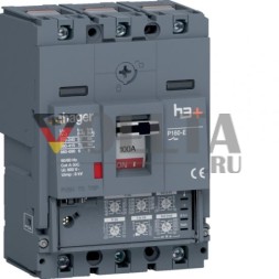 Автоматический выключатель Hager HES100JC h3+ P160 3P3D 100A 70kA