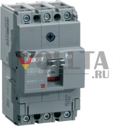Автоматический выключатель Hager HNA080H x160 3-полюсный 40кА 80А