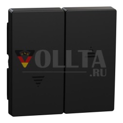 MERTEN MEG3855-0403 выключатель рольставней черный матовый System M клавиша