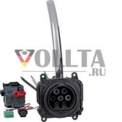 Hager XEVS205 Тип 2 с запирающейся 3-контактной розеткой