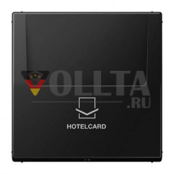 Jung LS590CARDSWM переключатель для гостиничных карт (без вставки кнопки), гостиничная карта, серия LS, графитово-черный матовый
