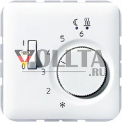 Jung FTRCD231 CD500 Терморегулятор теплого пола замыкающий контакт 10А, цвет: кремово-белый