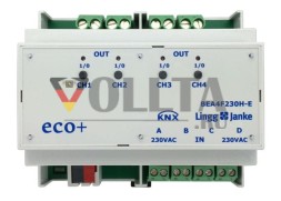 LINGG&JANKE 79244SEC KNX-переключающий актуатор 16 А с бинарными входами | 4-канальный, 230 В, безопасный