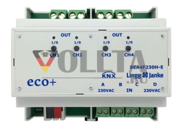 LINGG&amp;JANKE 79244SEC KNX-переключающий актуатор 16 А с бинарными входами | 4-канальный, 230 В, безопасный