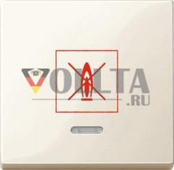 Schneider серия: Merten MEG3307-0344 System M отопление аварийный выключатель крышка, цвет: кремово-белый, тон:глянец